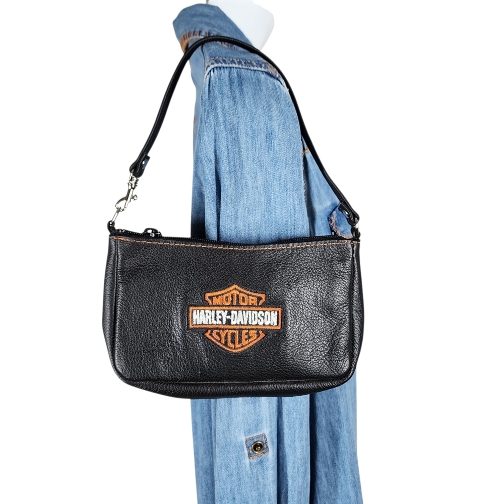 HARLEY-DAVIDSON SMALL PEBBLE TEXTURE HANDBAG